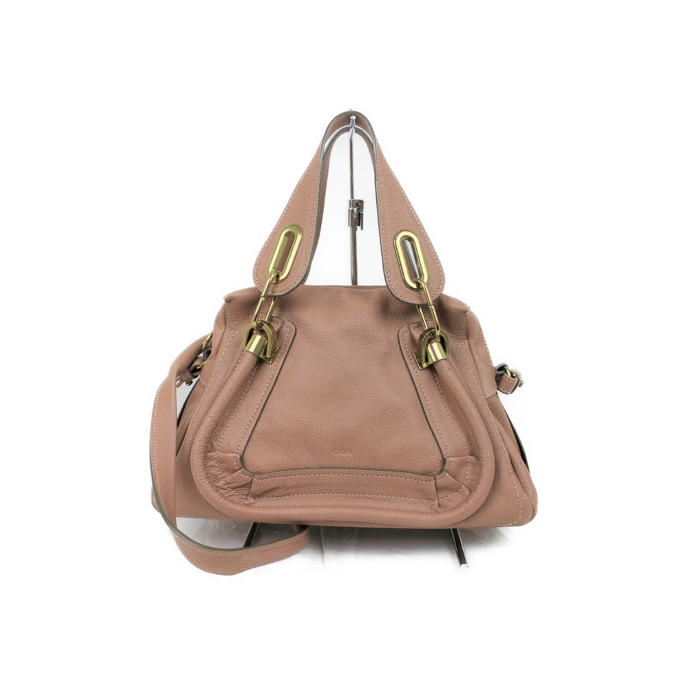 Paraty Handbag Crossbody Shoulder Bag Pink Beige Brown Leather